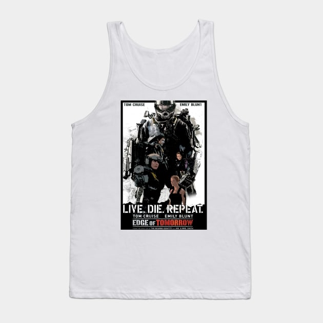 Edge of Tomorrow Poster Tank Top by theblackcross